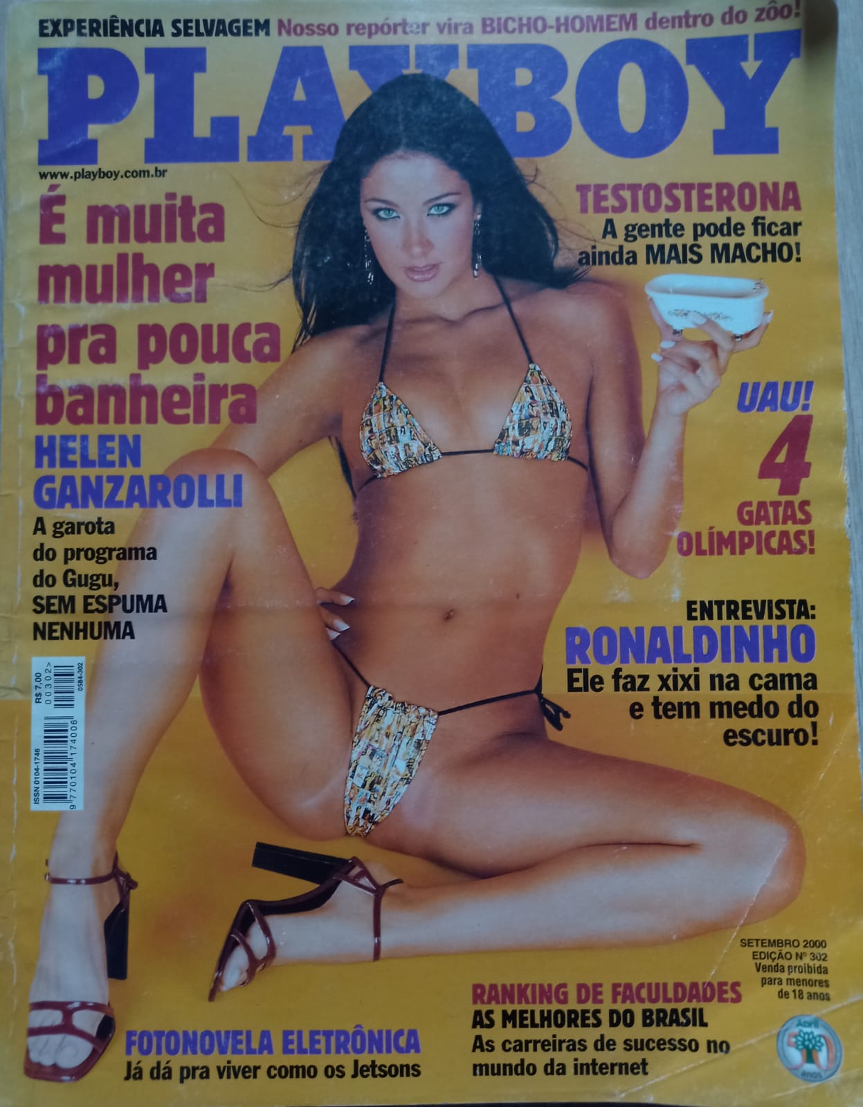 Revista Playboy Helen Ganzarolli Setembro 2000- BAV – bazaraltovale.com.br