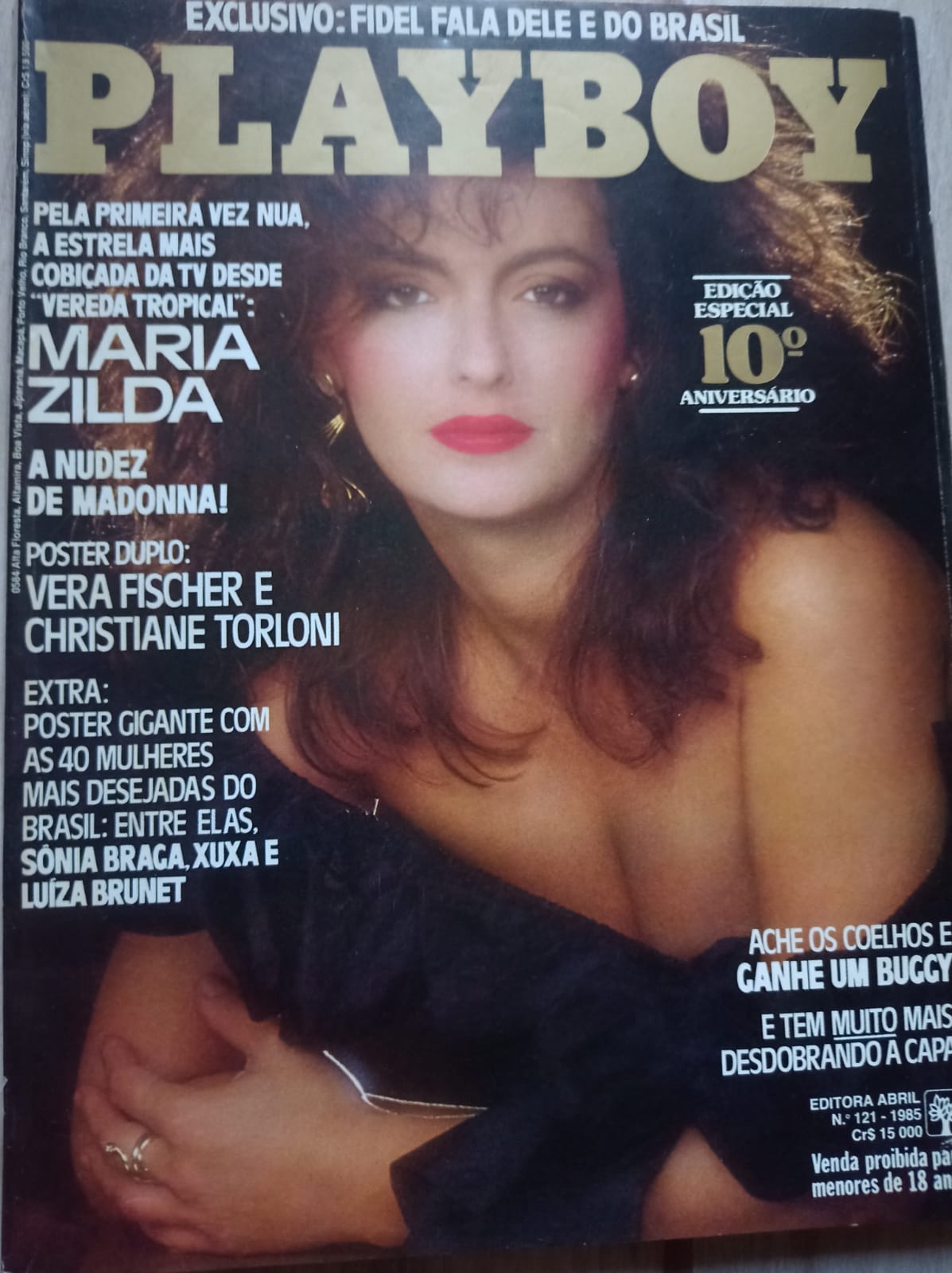 Revista Playboy Maria Zilda 10° aniversário Abril 1985 RARA – BAV –  bazaraltovale.com.br