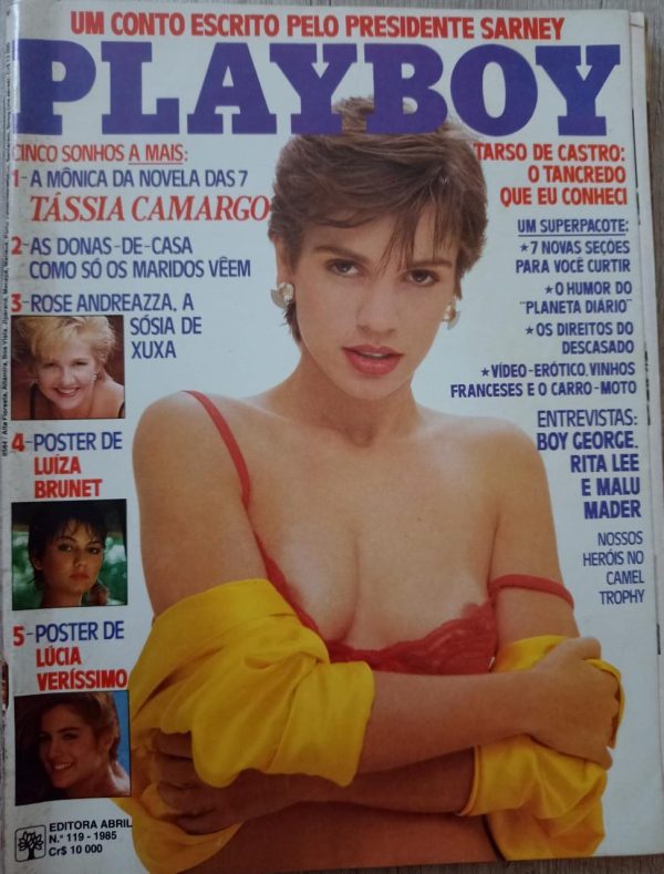 Revista Playboy Tássia Camargo Junho 1985 Rara BAV –